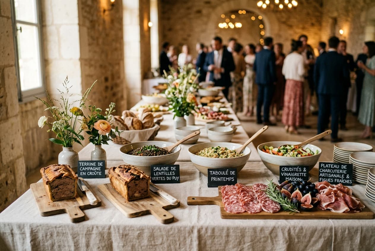 Buffet salé-sucré — vue immersive