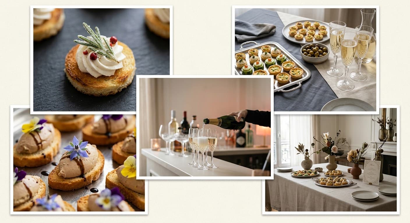 Cocktail dînatoire — vue immersive
